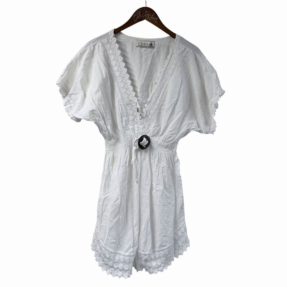 Sea Spice White Resort Wear XXL Beach 100% Peruvian Cotton